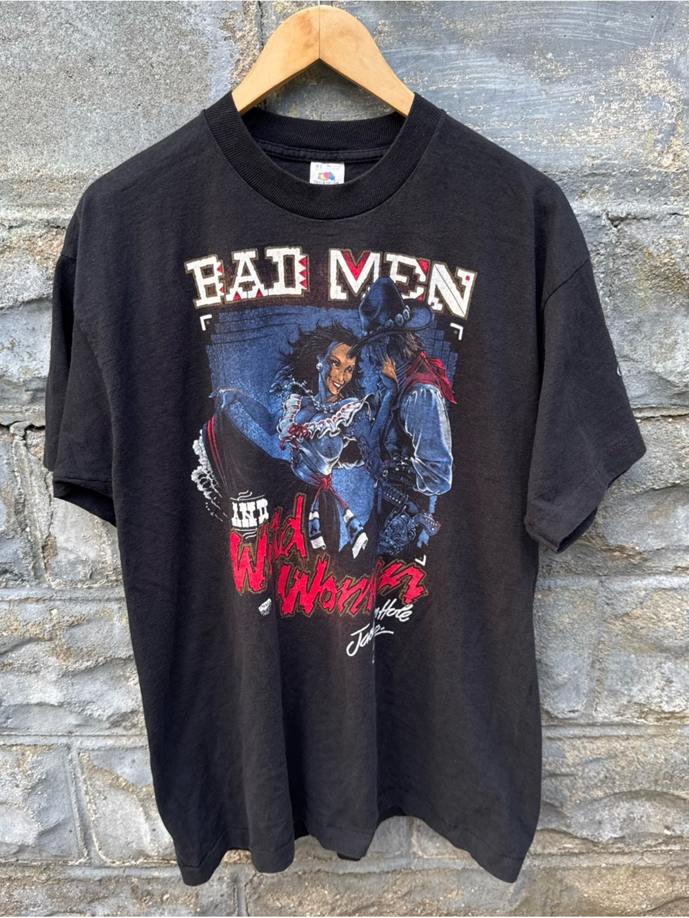 Vintage 90s Million Dollar Cowboy Bar T Shirt XL Jackson Hole Wyoming Rodeo West